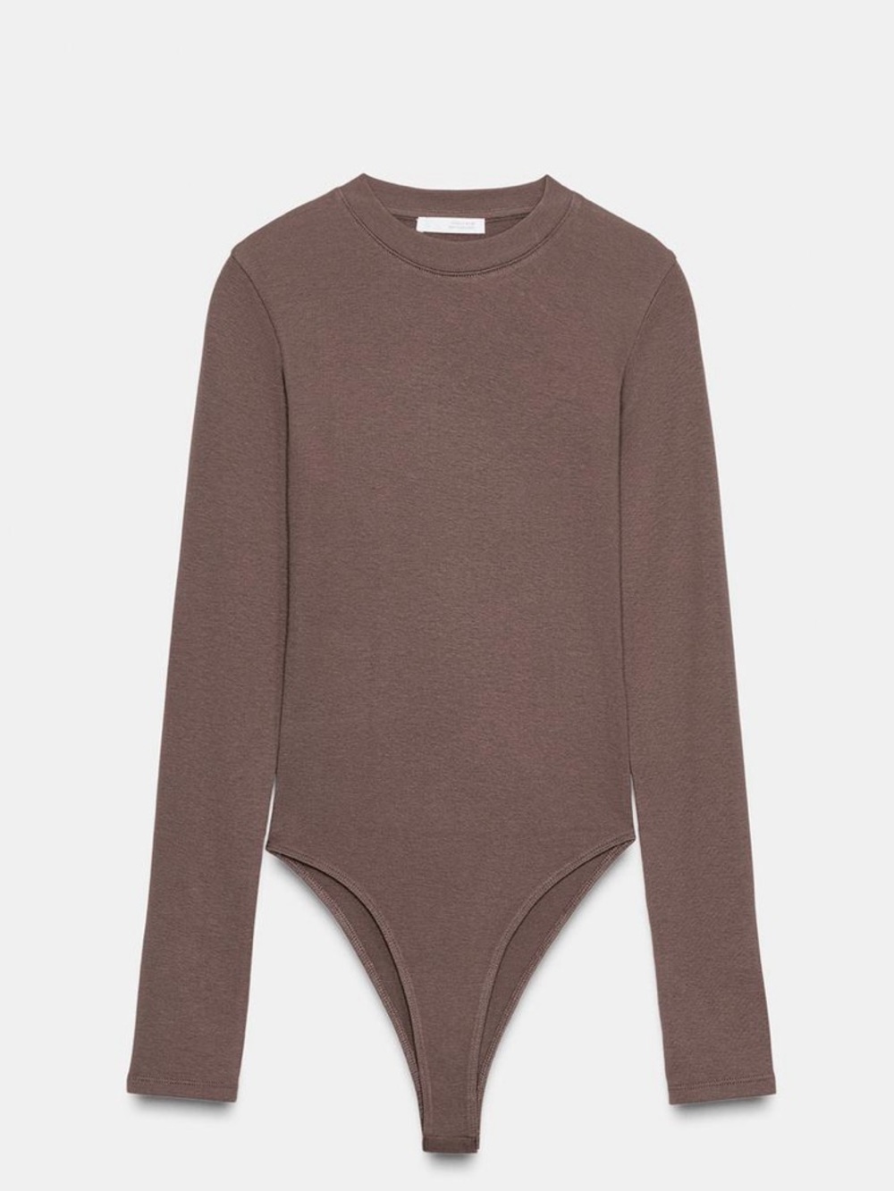 Zara modal  Long Sleeve Bodysuit - Brown